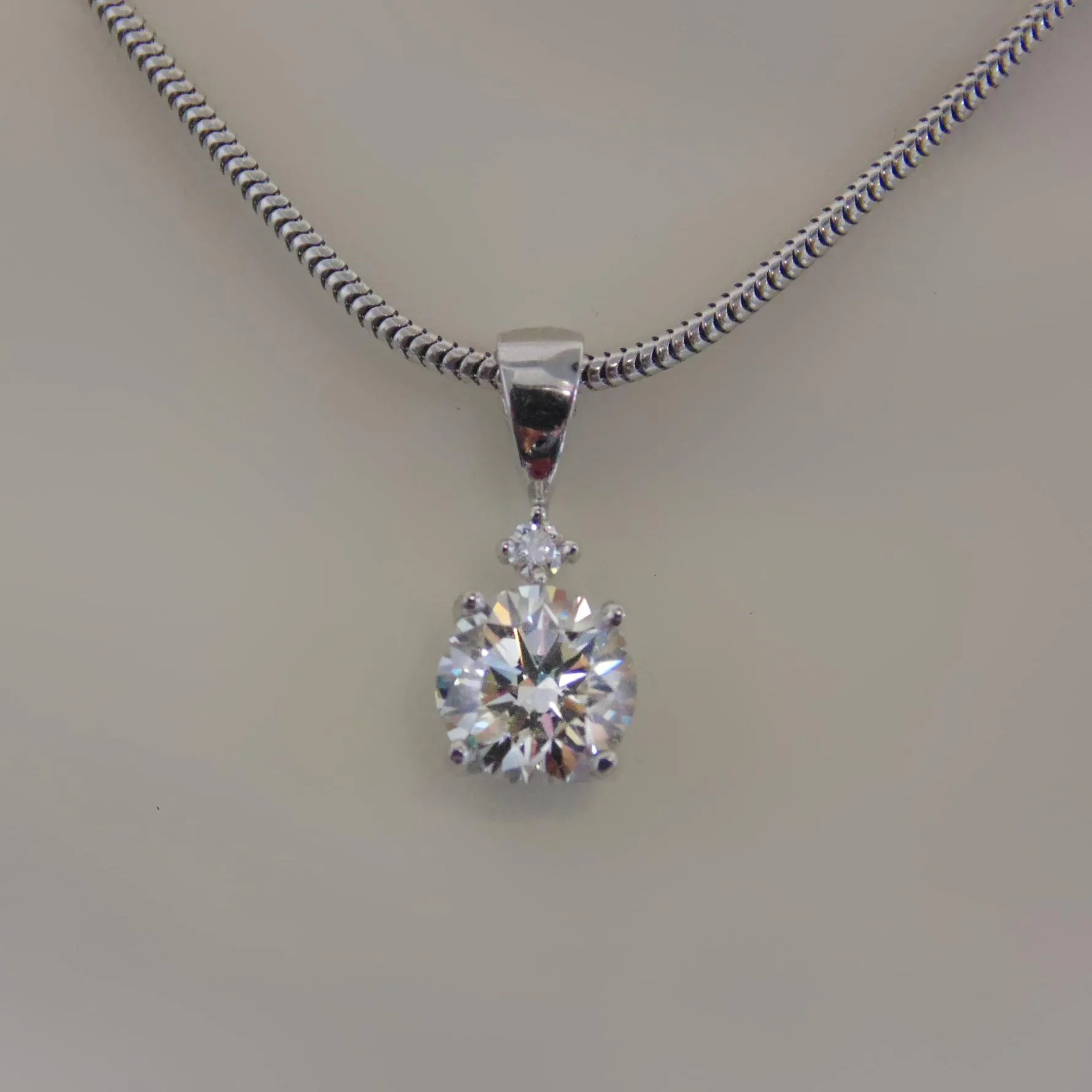 1 carat Diamond Solitaire Necklace