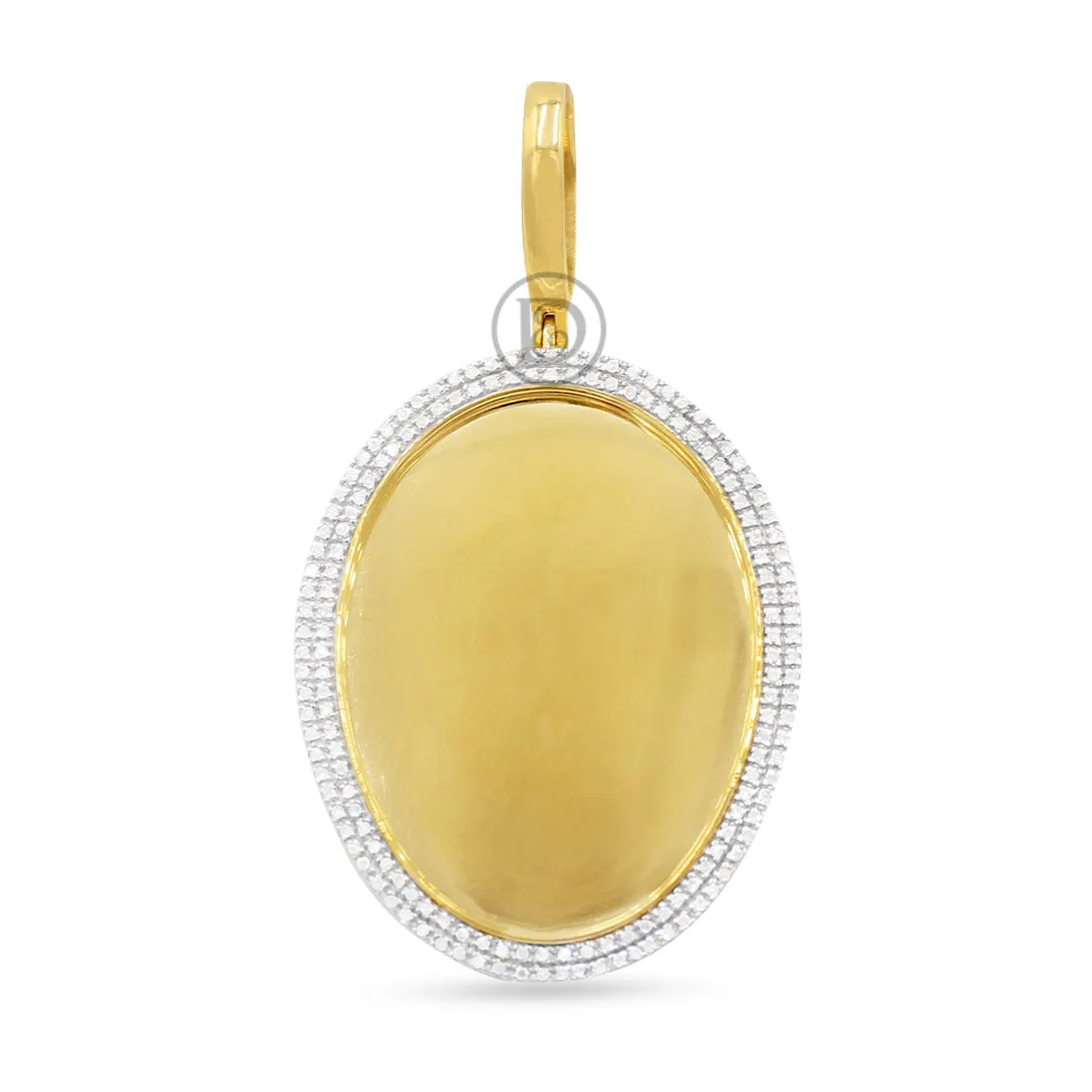 10K Yellow Gold Memory Pendant with 0.35CT Diamonds