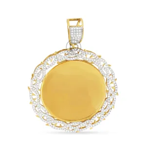 10K Yellow Gold Memory Pendant with 0.71CT Diamonds