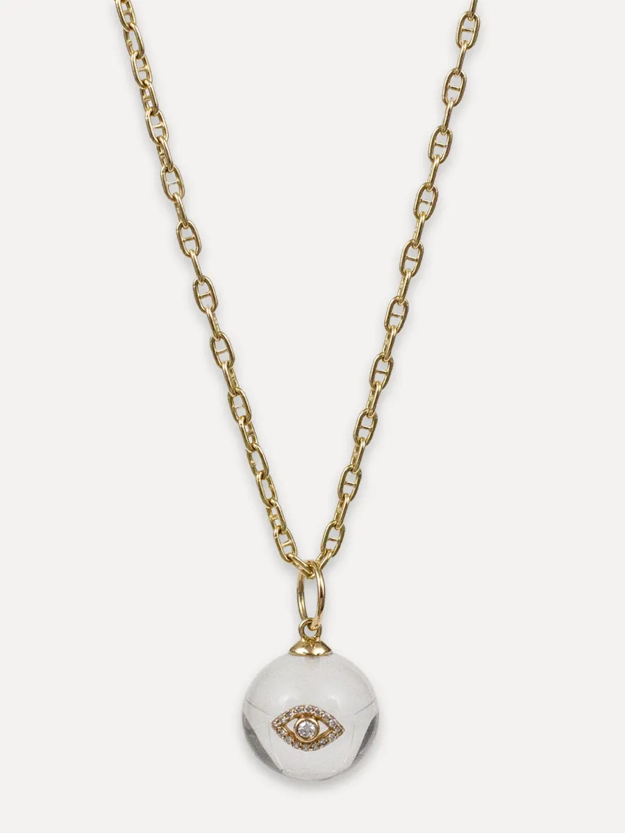 14K Eye Ball Charm