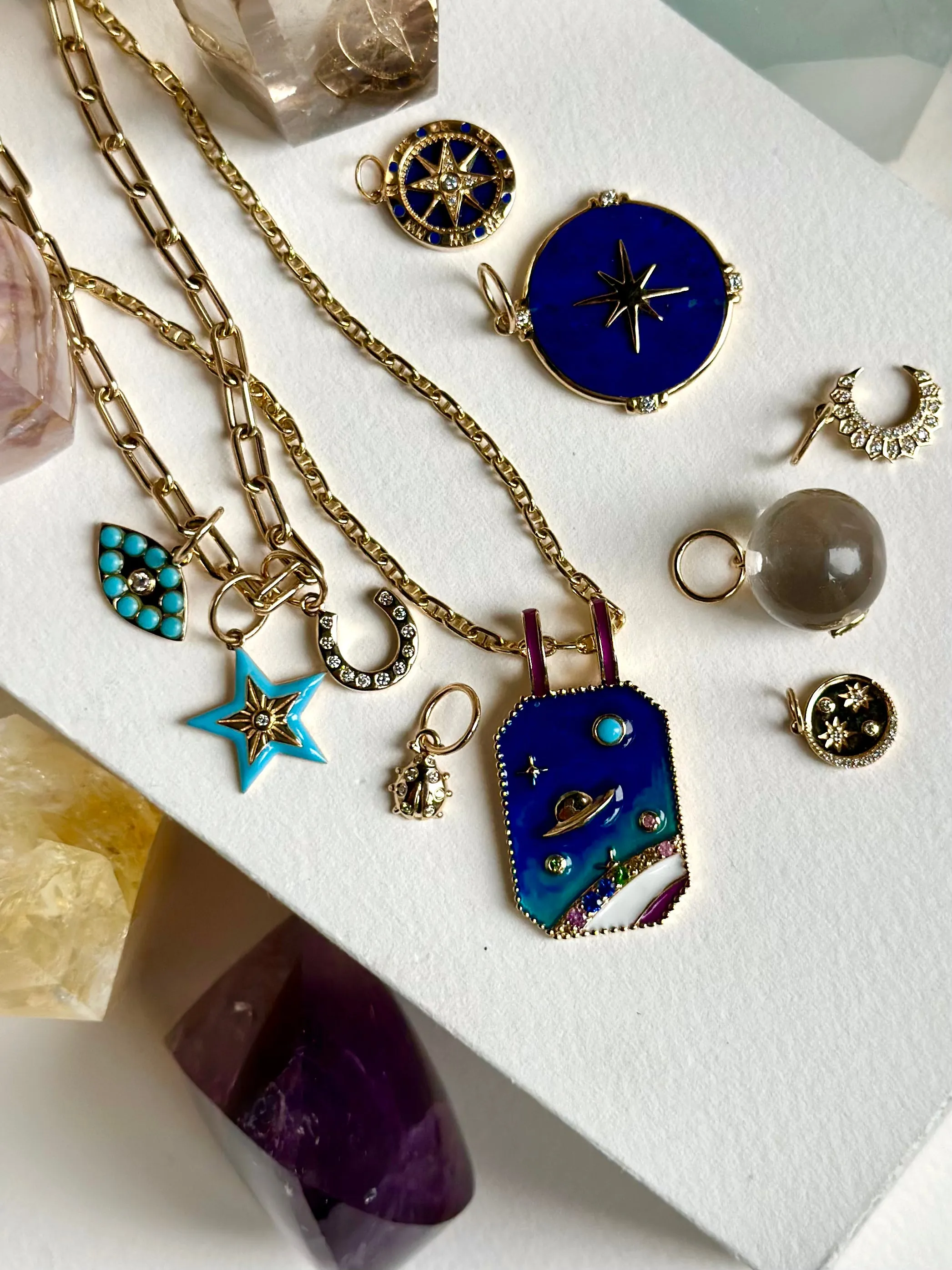14K Eye Ball Charm