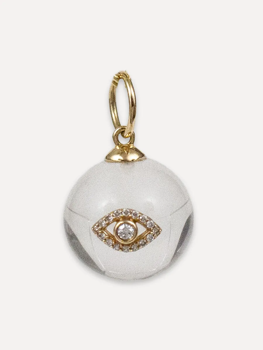 14K Eye Ball Charm