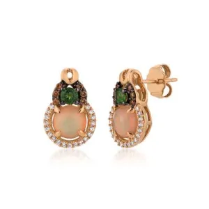 14K R/G EARR 0.23 DIA 1.10 OP, DC |EW,E|