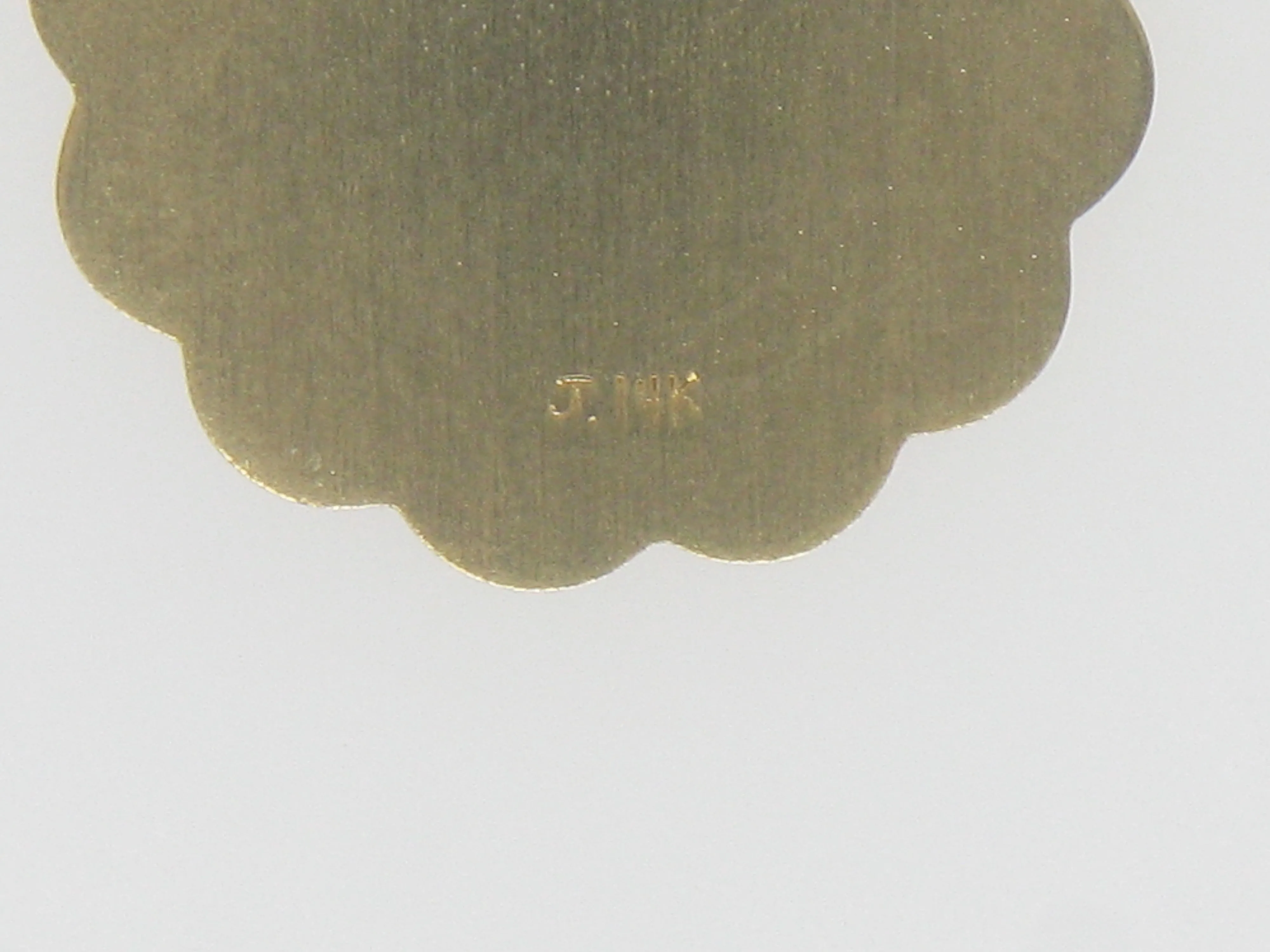 14K Yellow Gold Holy Communion Disc Medal Pendant