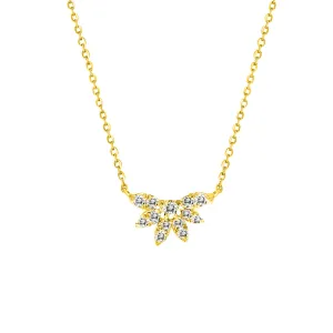 14KY 13D0.20CT,1/2 FLOWER DIAMOND NK (118N402270Y14DI1)