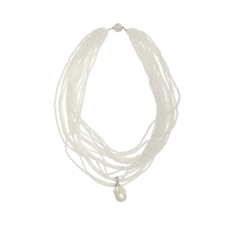 192-01-S | THE CRYSTAL NECKLACE IN WHITE