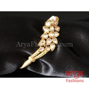 2.4, 2.6 Kundan Bracelet with Mint Green Meenakari
