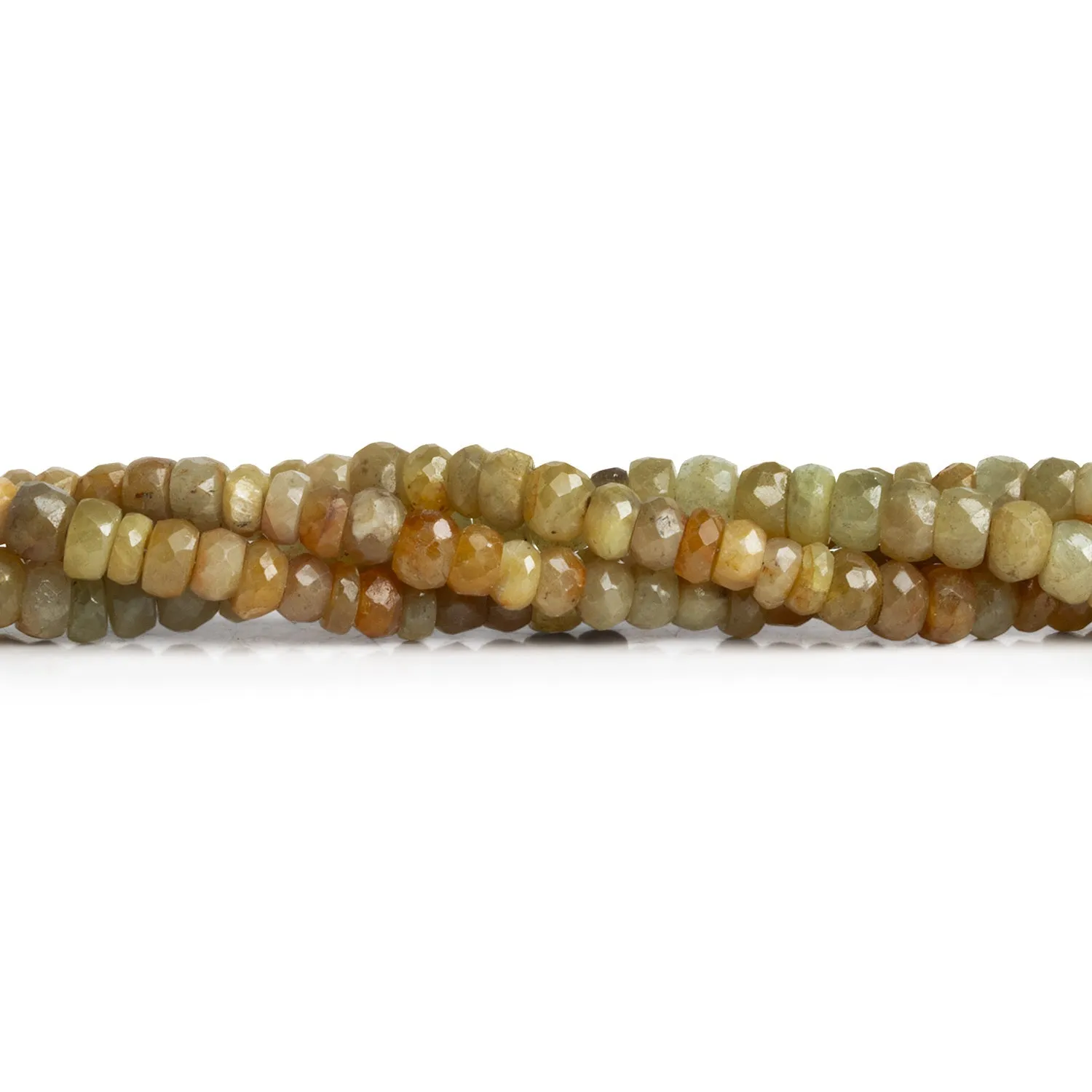5mm Sapphire Faceted Rondelles 16 inch 130 beads