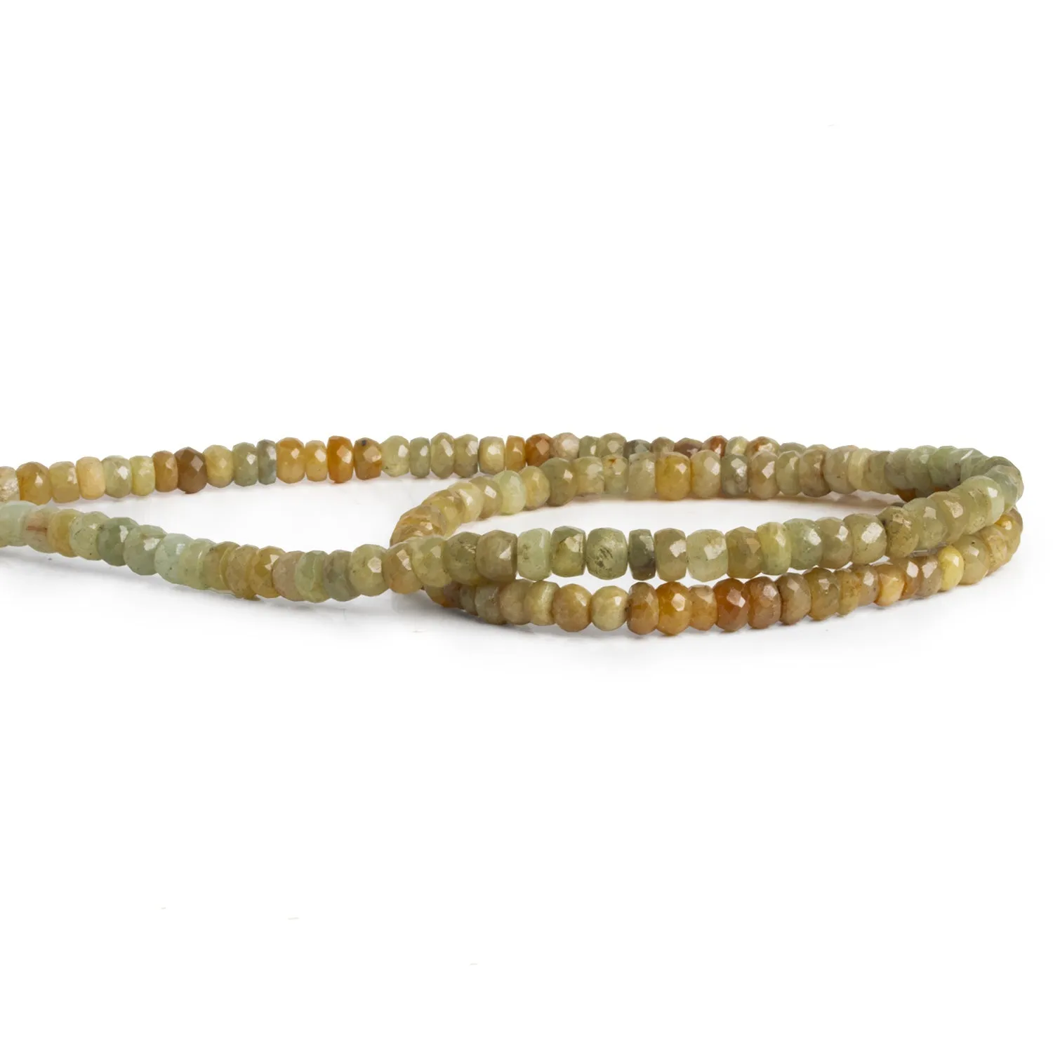 5mm Sapphire Faceted Rondelles 16 inch 130 beads