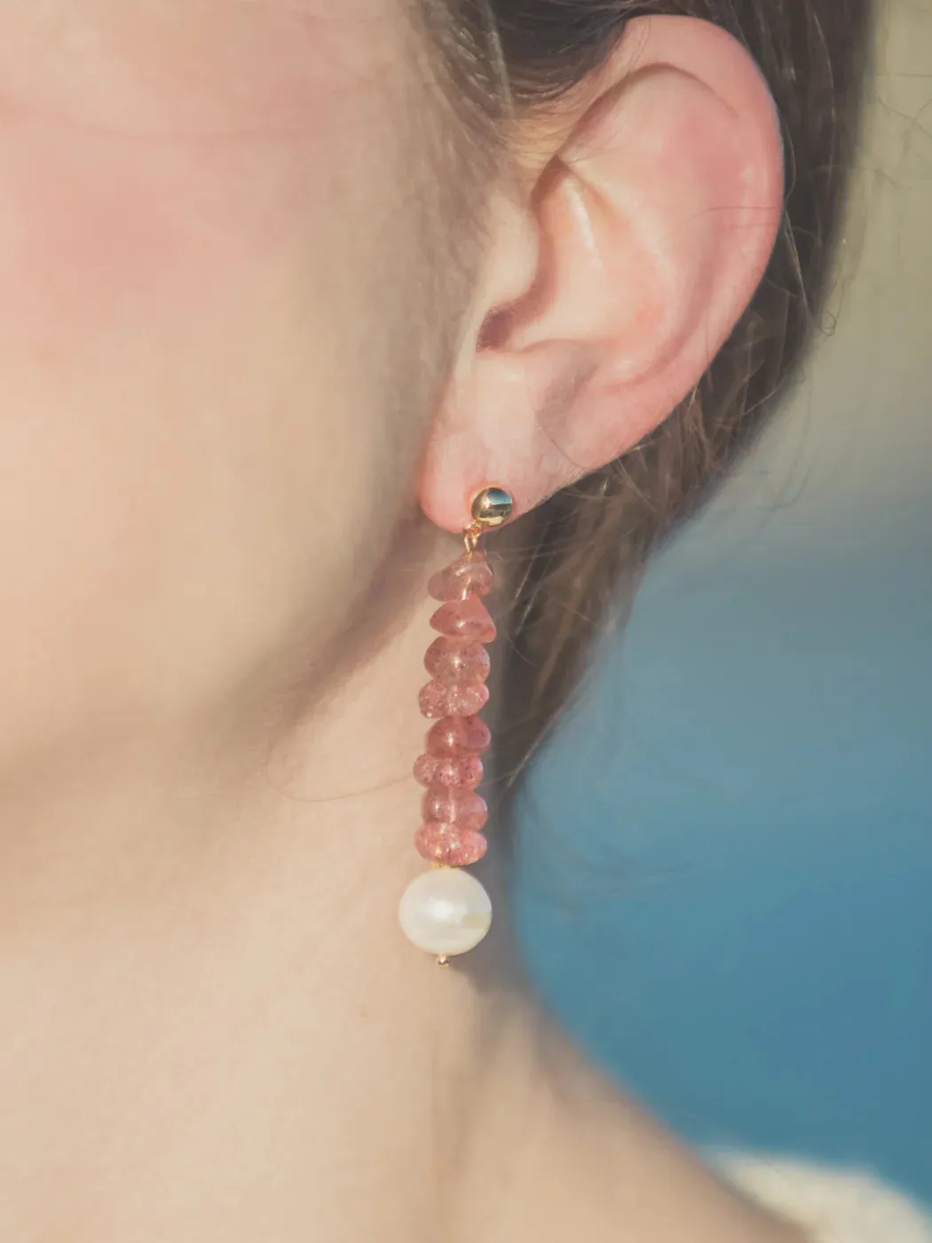 Alexis Earrings - Pink