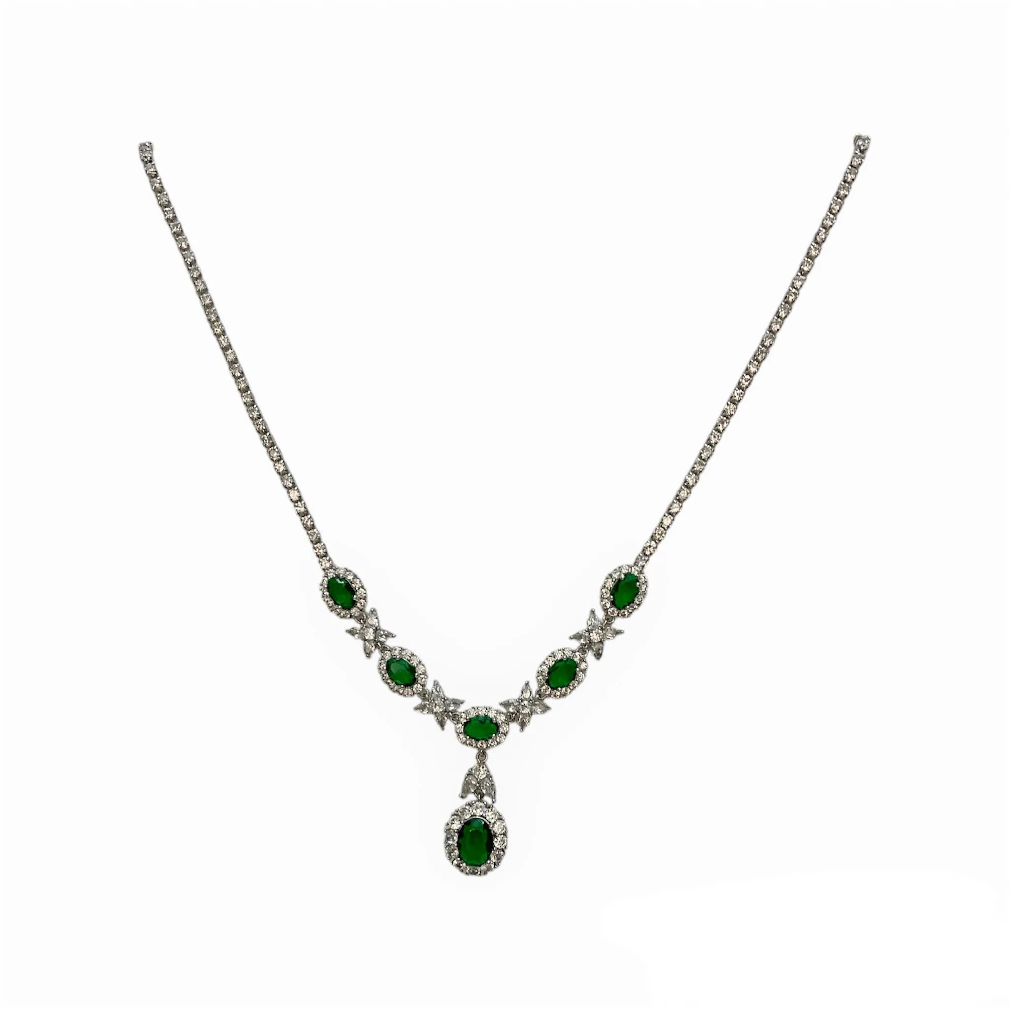 Alina Necklace - Emerald
