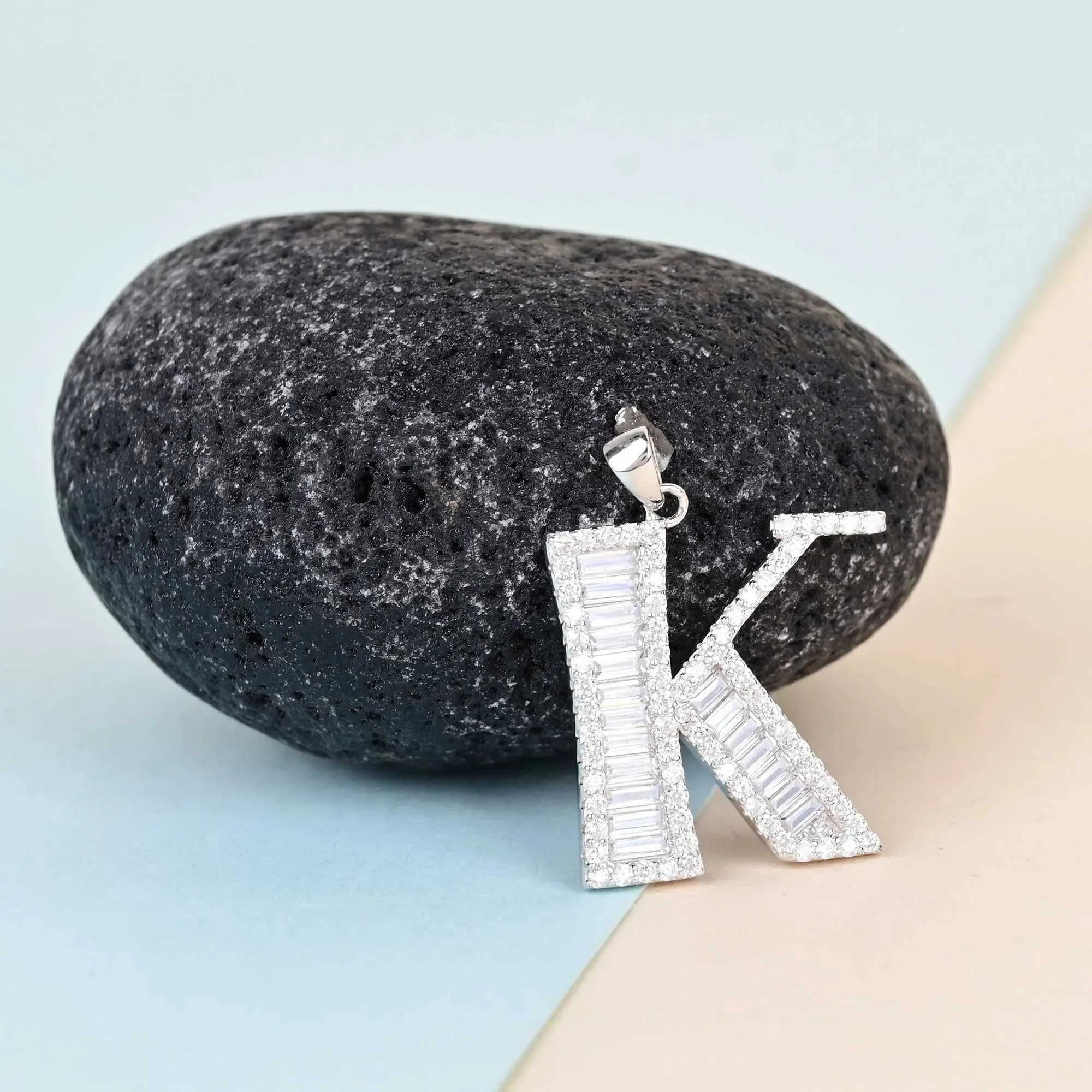 Alphabet K Unisex Locket