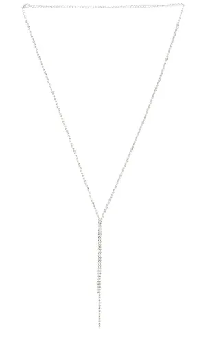 Amber Sceats x REVOLVE Rain Drop Lariat Neclace in Metallic Silver