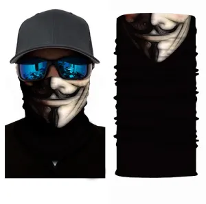 Anonymous Style Mask Motorcycle Biker Scarf Face Neck Bandana Ski Paintball Snood