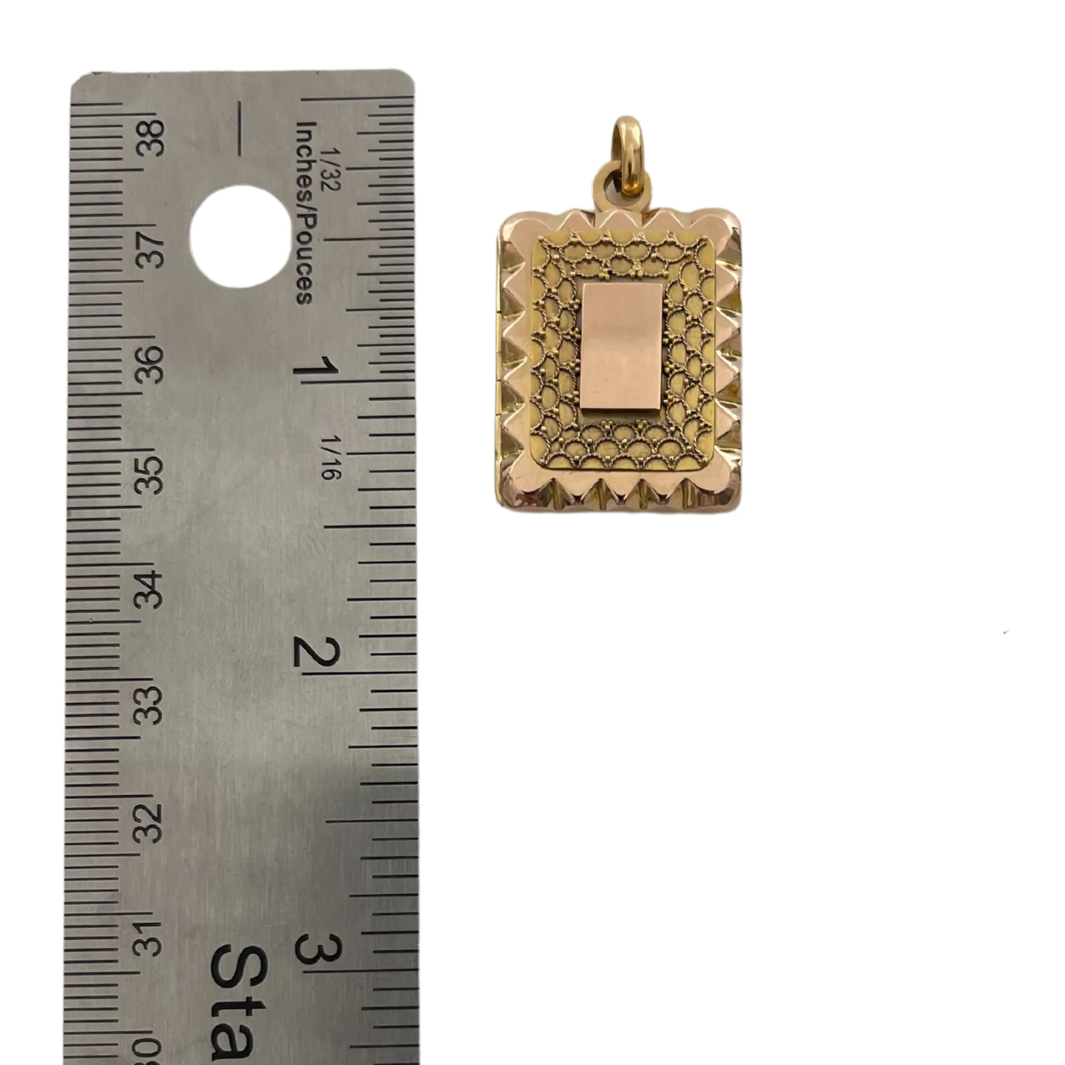 Antique 18K Gold Locket Pendant