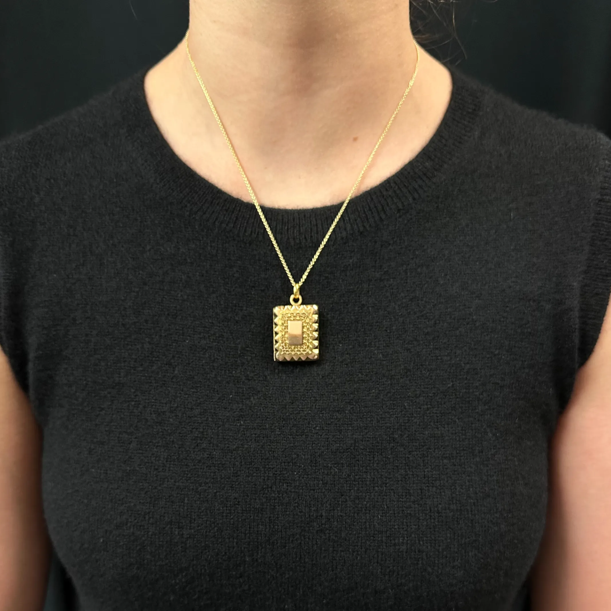 Antique 18K Gold Locket Pendant