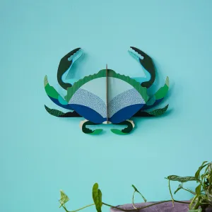 Aquamarine Crab Wall Decor