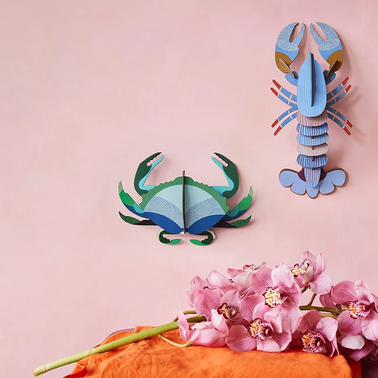 Aquamarine Crab Wall Decor