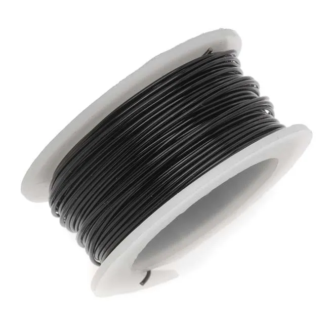 Artistic Wire, Copper Craft Wire 20 Gauge Thick, Permanent Black Color (6 Yard Spool)