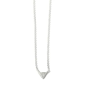 Aztec Necklace, White Topaz, Silver