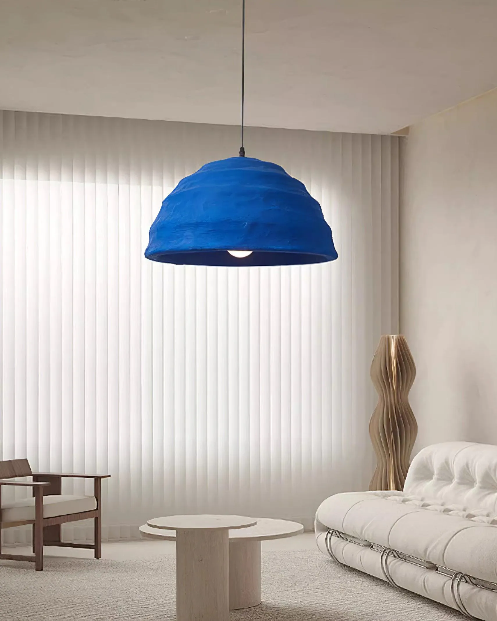 Azure Dome Pendant Lamp 19.6″- 11.4″