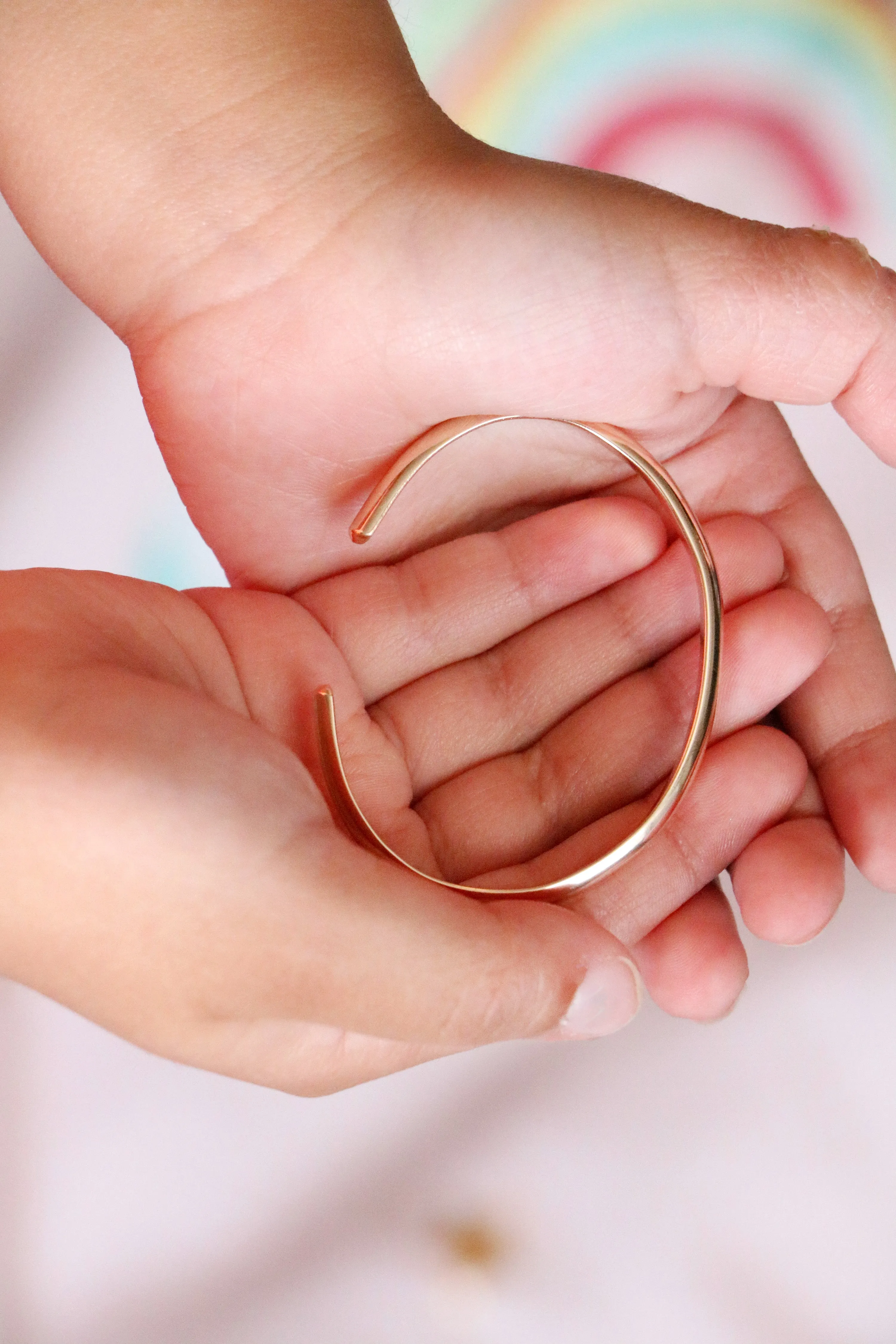 baby   toddler cuff bracelet { silver   gold }