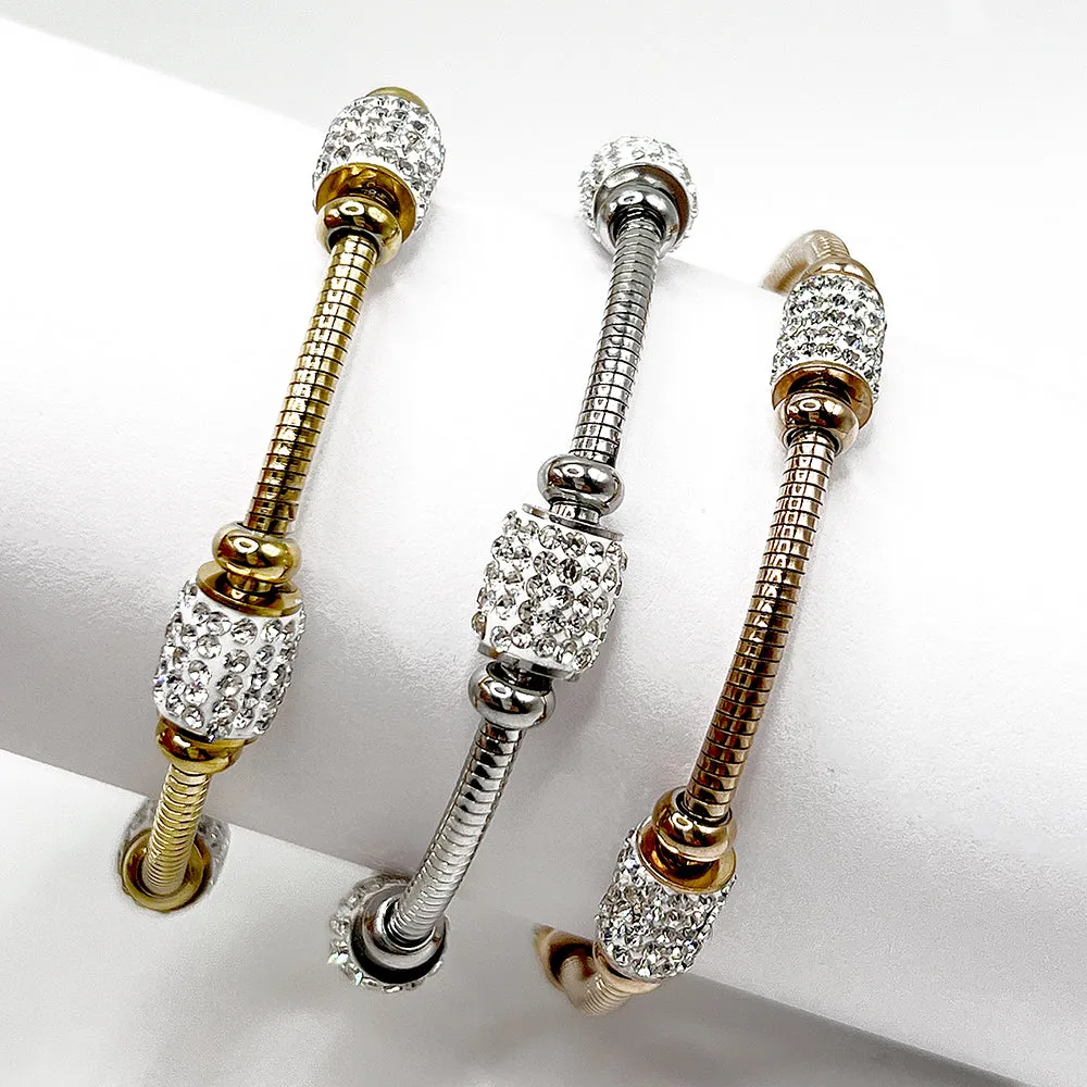 Bar Pave Bangle Bracelet