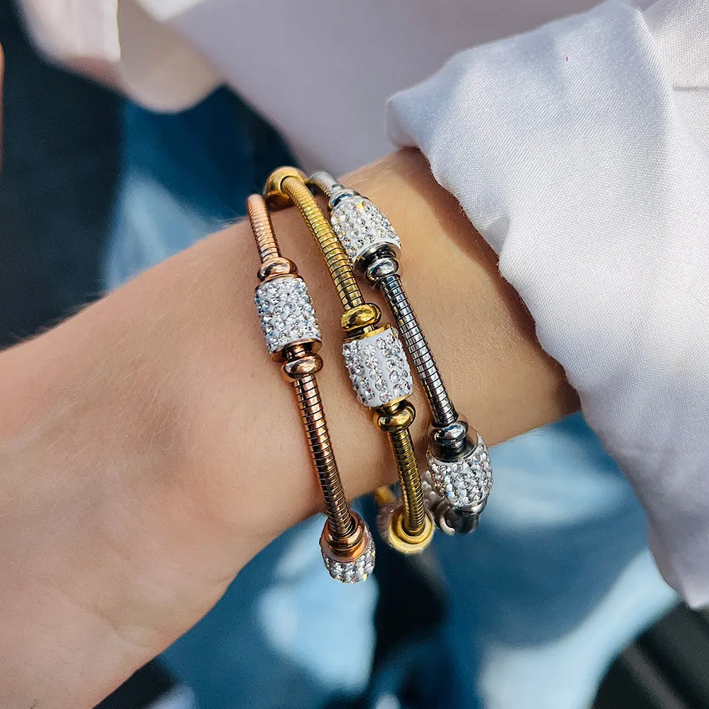Bar Pave Bangle Bracelet