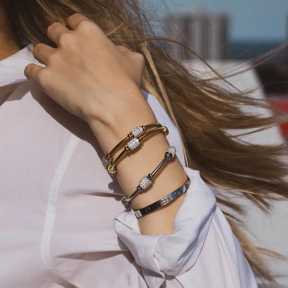 Bar Pave Bangle Bracelet