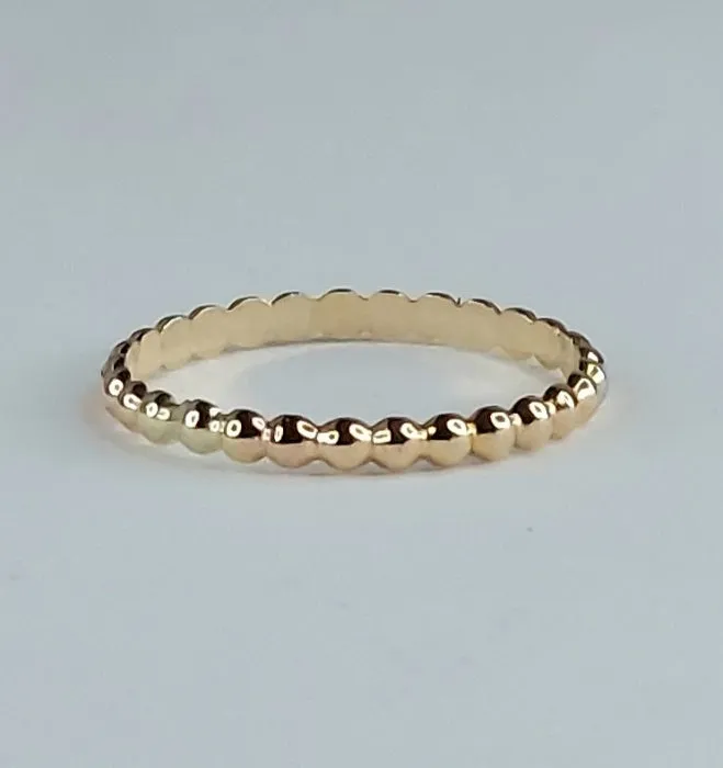 Beaded Berri Ring -14K Gold-Fill