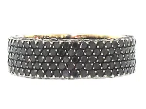 Bez Ambar Black Diamond Pave Band in 18K Gold