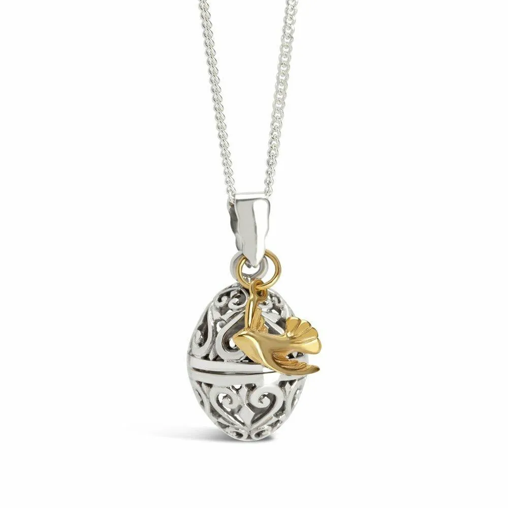 Bird Locket | Silver