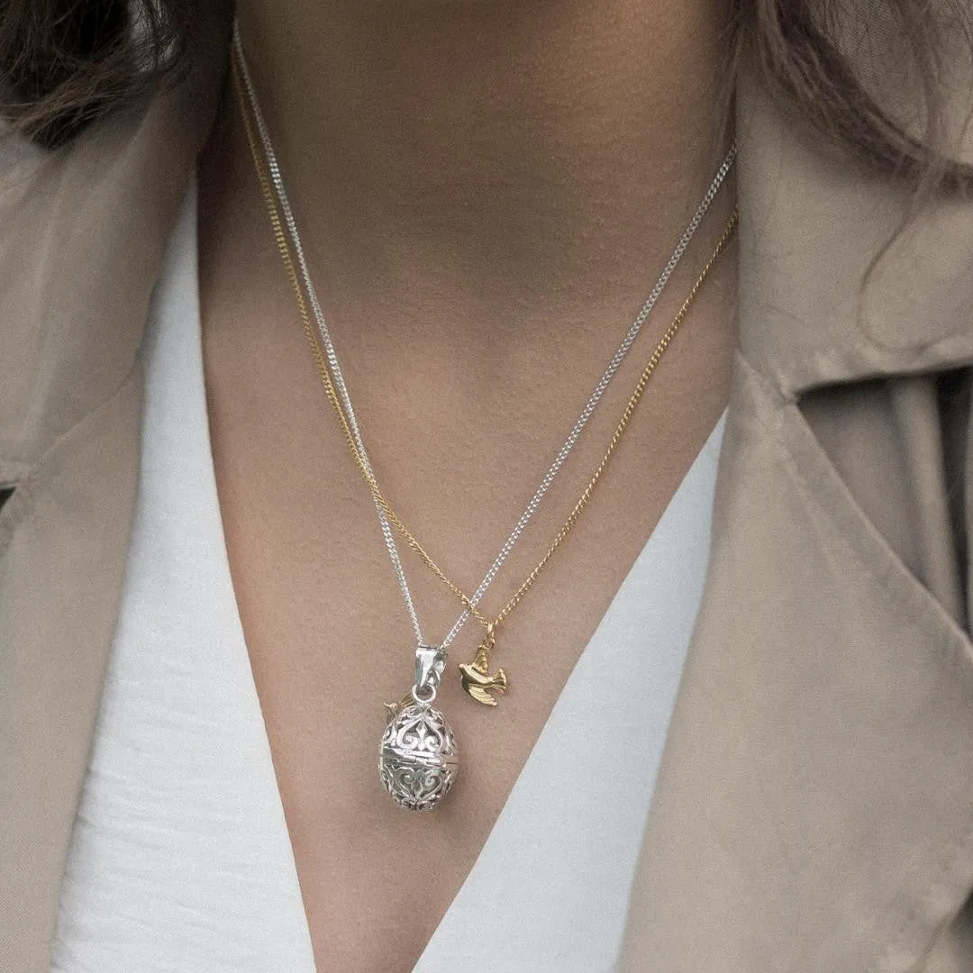 Bird Locket | Silver