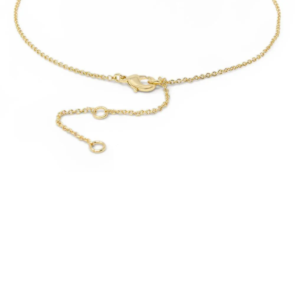 Birthstone Necklace November Gold Plated