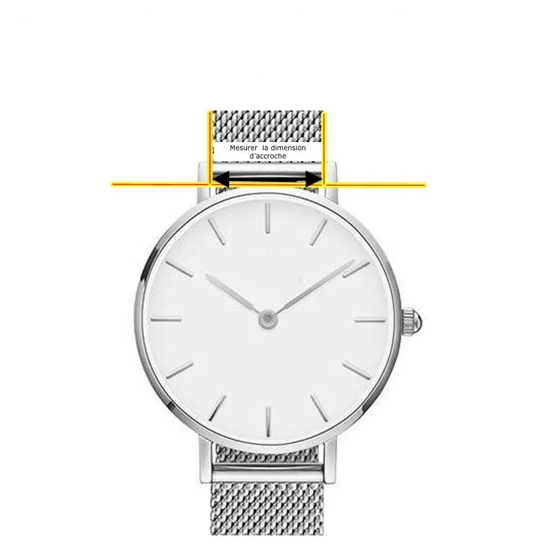 Bracelet interchangeable avec fermoir