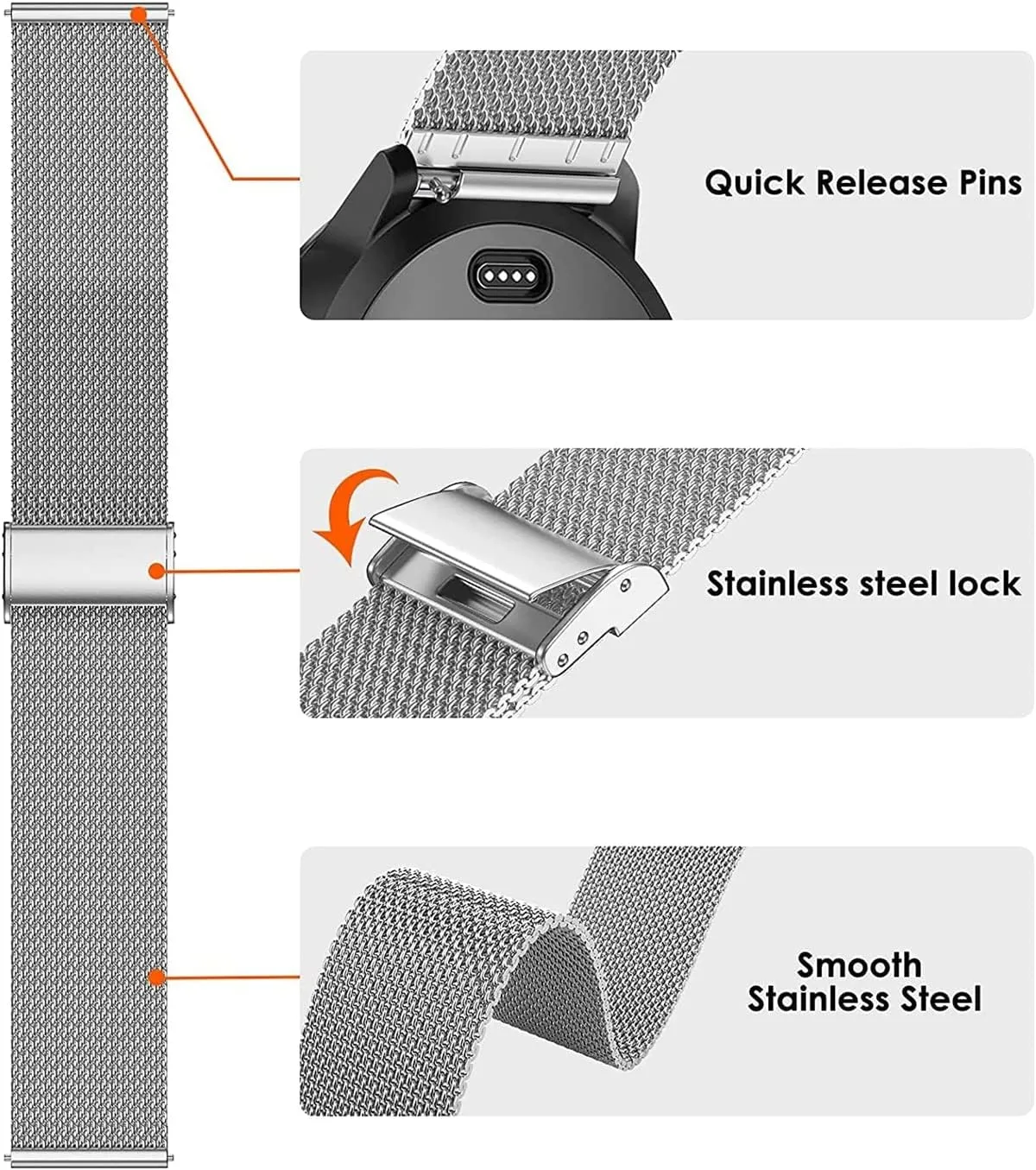 Bracelet interchangeable avec fermoir