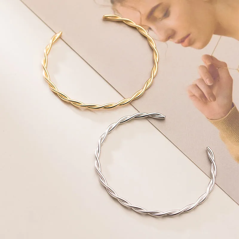 BRAIDED CUFF BANGLE