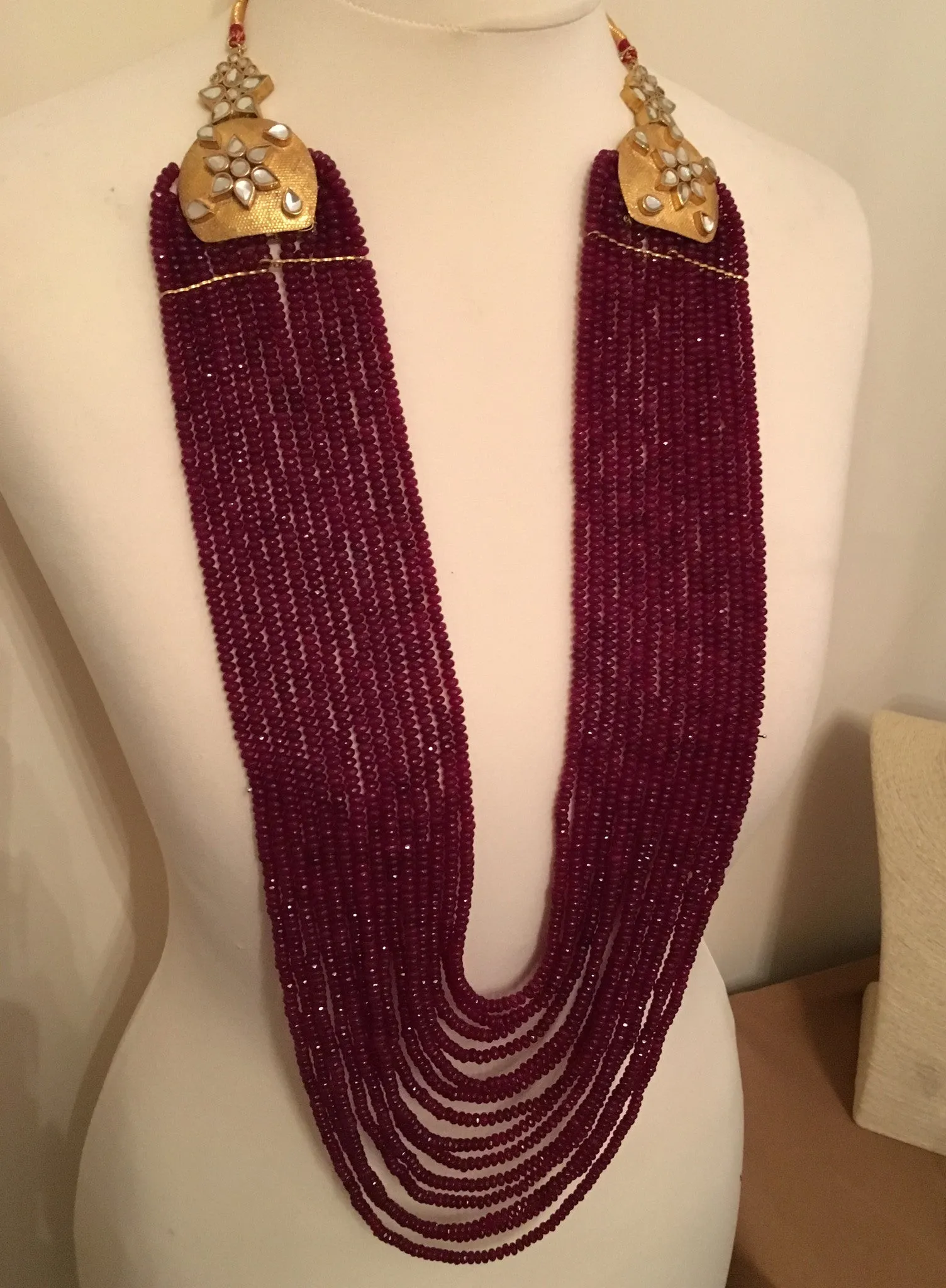 Brazilian Ruby/Emerald Mala
