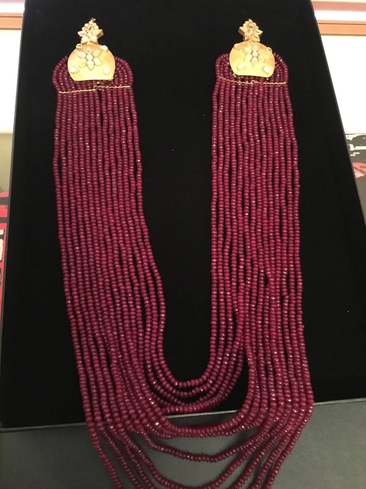 Brazilian Ruby/Emerald Mala