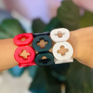 Briley Resin Clover Bracelet