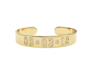 Bubble Letter Personalized Cuff
