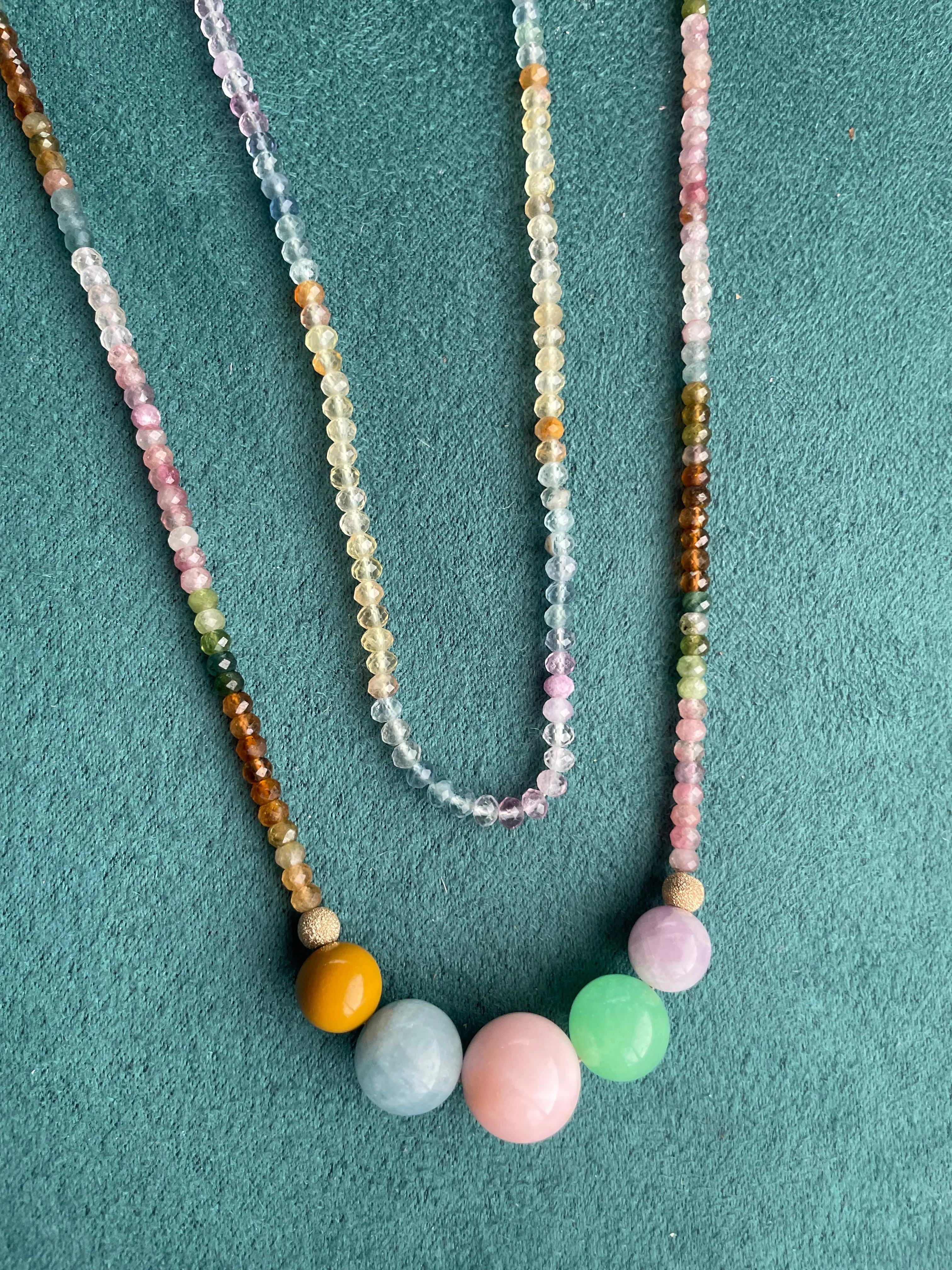 Bubbles Necklace - Rainbow Tourmaline
