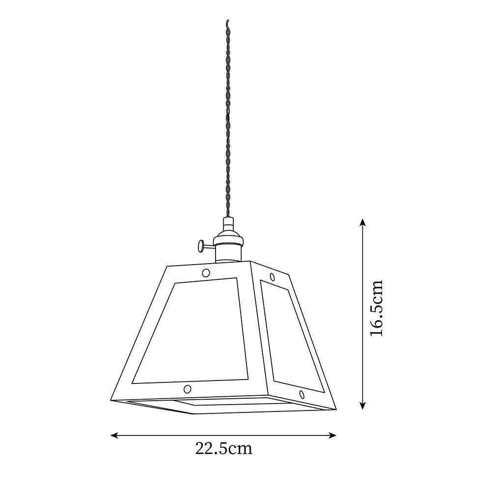 Calvi Glass Pendant Lamp 8.8- 6.5″
