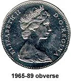 Canada Copper 1983 5 cents  (Elizabeth II) 4.6gr .750