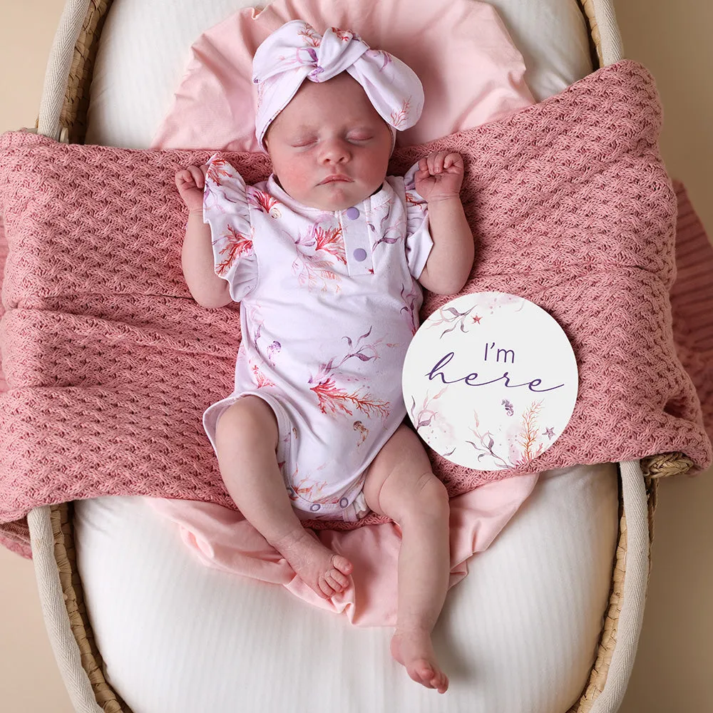 Coral & Lilac Reversible Milestone Cards