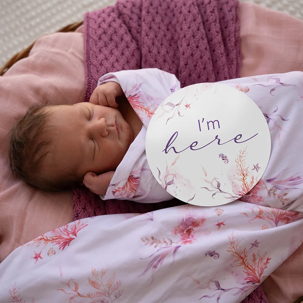 Coral & Lilac Reversible Milestone Cards