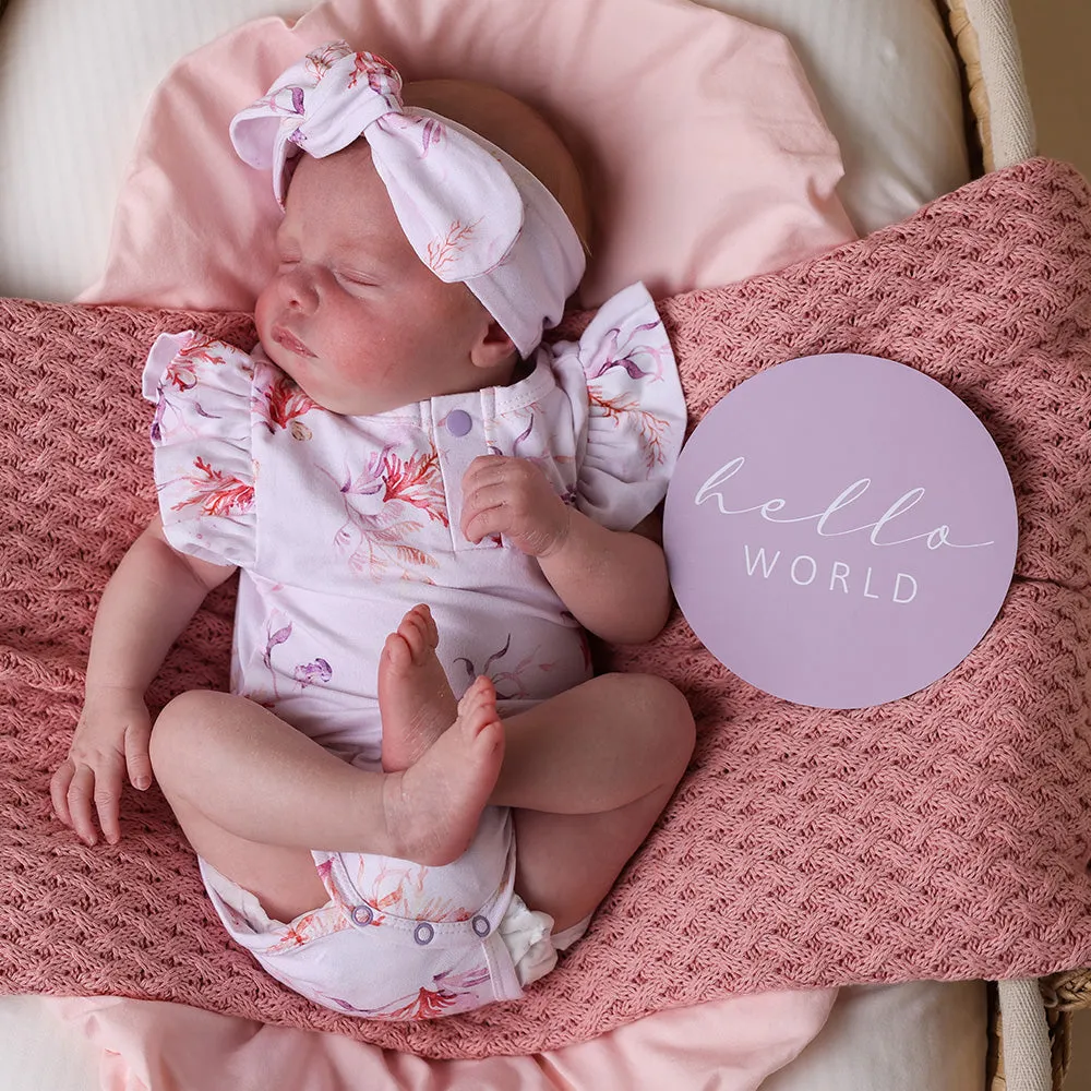 Coral & Lilac Reversible Milestone Cards