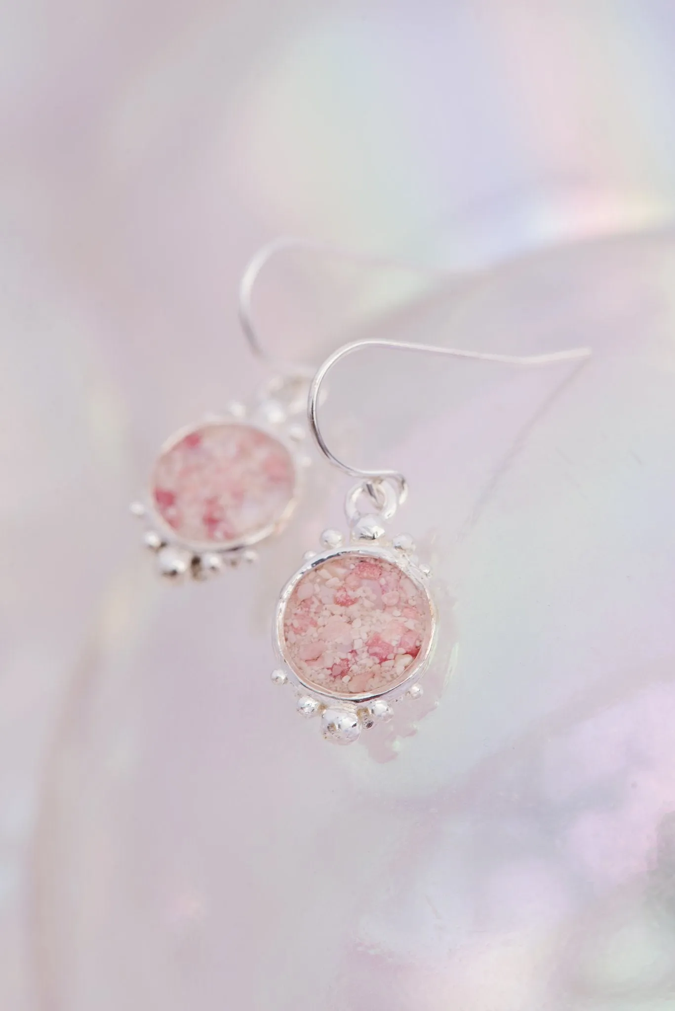 Coral Caviar ~ Large Dangle Earrings