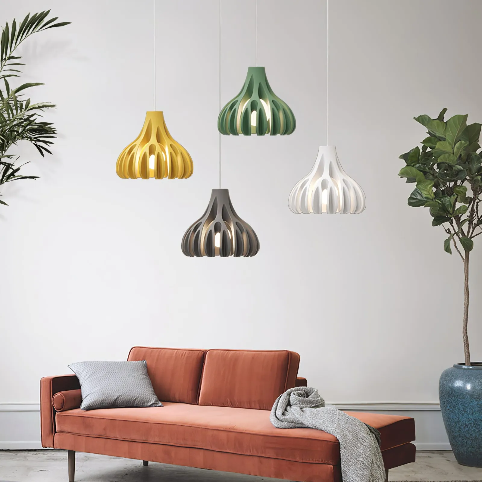 Coral Resin Pendant Lamp