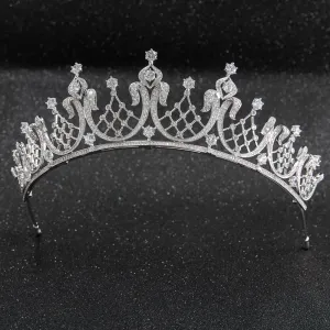 Cubic zircon wedding  bridal royal tiara diadem crown CH10252